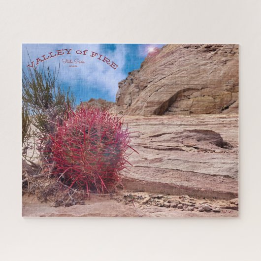 ネバダ州ファイア州パークのバレーサボテン ジグソーパズル (横)