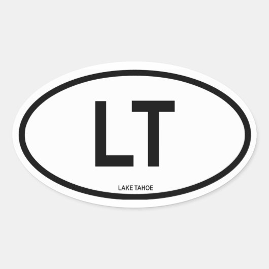 ネバダ州フォーレイクタホ 楕円形シール (正面)