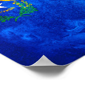 ネバダ州フラグ ポスター (角)