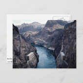 ネバダ州フーバーダム/アリゾナ州（米国）から表示 ポストカード (正面/裏面)