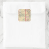 ネバダ州ユタの地図バイミッチェル スクエアシール (バッグ)