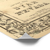 ネバダ州ユタの地図バイミッチェル ポスター (角)