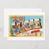 ネバダ州ラスベガスからのヴィンテージの挨拶 ポストカード (正面/裏面)