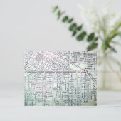 ネバダ州ラスベガスのヴィンテージマップ ポストカード (スタンド正面)