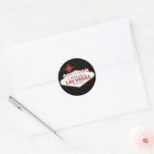 ネバダ州ラスベガスへようこそ ラウンドシール (封筒)