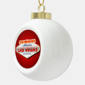 ネバダ州ラスベガスウェルカおもしろいムサイン セラミックボールオーナメント (右)