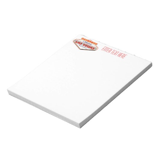 ネバダ州ラスベガス中毒おもしろい徴候 ノートパッド (回転)