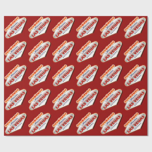 ネバダ州ラスベガス中毒おもしろい徴候 ラッピングペーパー (フラット)