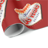 ネバダ州ラスベガス中毒おもしろい徴候 ラッピングペーパー (ロールコーナー)