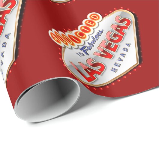 ネバダ州ラスベガス中毒おもしろい徴候 ラッピングペーパー (ロールコーナー)