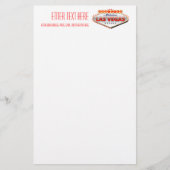 ネバダ州ラスベガス中毒おもしろい徴候 便箋 (正面)