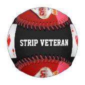 ネバダ州ラスベガス中毒おもしろい徴候 野球ボール (裏面)