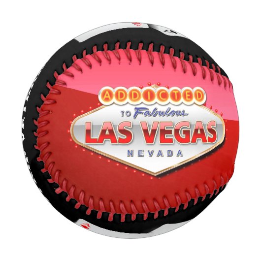 ネバダ州ラスベガス中毒おもしろい徴候 野球ボール (正面左)