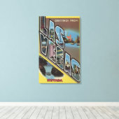 ネバダ州ラスベガス – ラージレターシーン キャンバスプリント (インサイチュ (ウッドフロア))