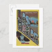 ネバダ州ラスベガス – ラージレターシーン ポストカード (正面/裏面)