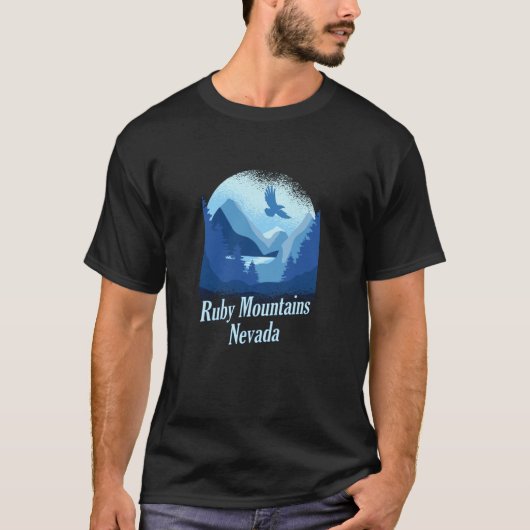 ネバダ州ルビー・マウンテンのお土産 Tシャツ (正面)