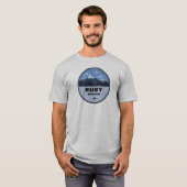 ネバダ州ルビー・マウンテンのキャンプ Tシャツ (正面フル)