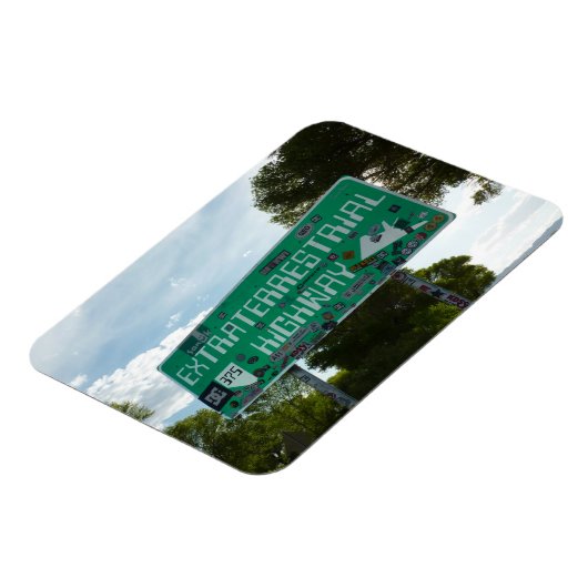 ネバダ州レイチェルの地球外高速道路標識 マグネット (左側)