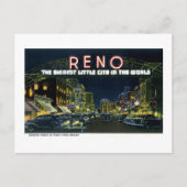 ネバダ州レノからの挨拶！ ポストカード (正面)