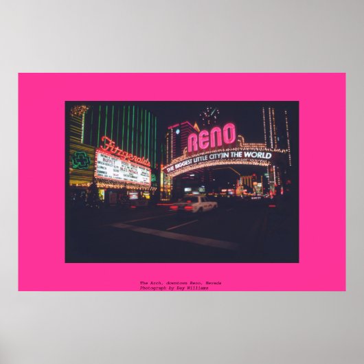 ネバダ州レノのダウンタウン、ザアーチ ポスター (正面)