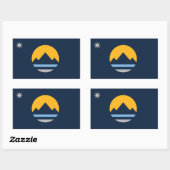 ネバダ州レノの新国旗 長方形シール (シート)