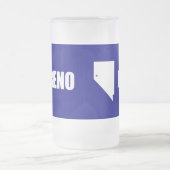 ネバダ州レノ州旗フロストグラスビアマグカップ フロストグラスビールジョッキ (中央)