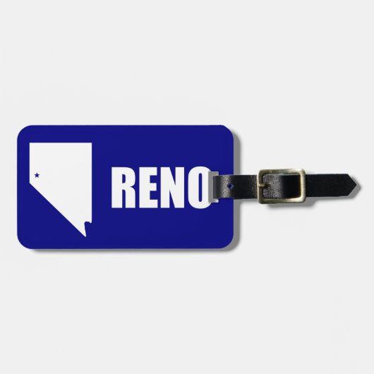 ネバダ州レノ州旗 ラゲッジタグ (正面横)
