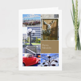 ネバダ州レノ市、写真コラージュ カード