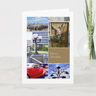 ネバダ州レノ市、写真コラージュ カード