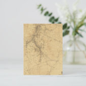 ネバダ州ワスホ地区の概要地図 ポストカード (スタンド正面)