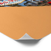 ネバダ州写真の挿入と町の名前 ポスター (角)