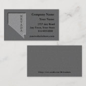 ネバダ州名刺の石の外観 名刺 (正面/裏面)