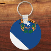 ネバダ州旗の地図 キーホルダー (正面)