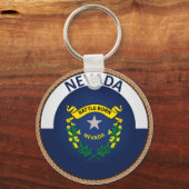 ネバダ州旗の州 キーホルダー (正面)