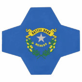 ネバダ州旗を持つ愛国的なサッカーボール サッカーボール (フラット)