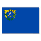 ネバダ州旗を持つ愛国的なテーブルカード テーブルナンバー (正面)