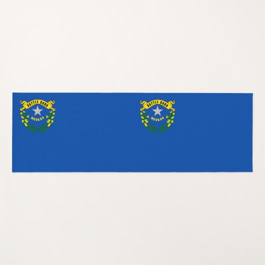 ネバダ州旗を持つ愛国的なヨガマット ヨガマット (正面(横))