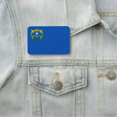 ネバダ州旗を持つ愛国的な名前タグ 名札 (インサイチュ)