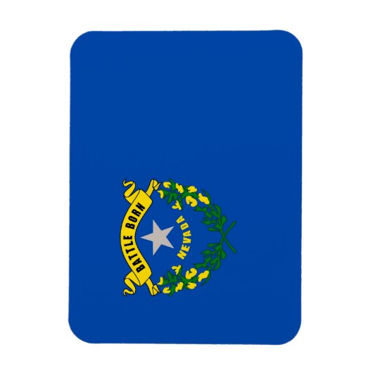 ネバダ州旗を持つ愛国的な柔軟な磁石 マグネット (縦)