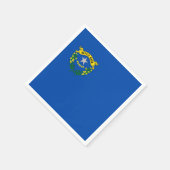 ネバダ州旗を持つ愛国的な紙ナプキン スタンダードカクテルナプキン (角)