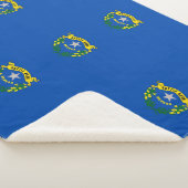 ネバダ州旗を持つ愛国的シェルパ毛布 シェルパブランケット (3/4)