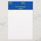 ネバダ州旗を持つ文房具 便箋 (正面)