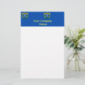 ネバダ州旗を持つ文房具 便箋 (スタンド正面)