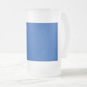 ネバダ州旗を持つ曇りガラス製マグカップ フロストグラスビールジョッキ (正面右)