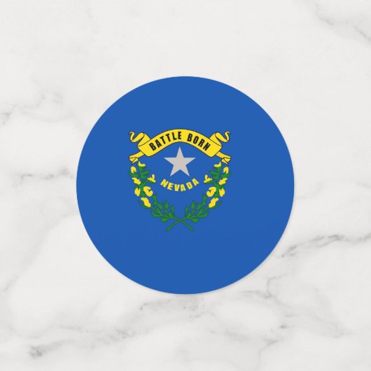 ネバダ州旗を持つ表紙吹雪 コンフェッティ (スモール正面)