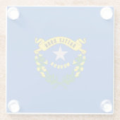 ネバダ州旗デザインデコール ガラスコースター (裏面)