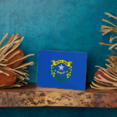 ネバダ州旗デザイン フォトプラーク (側面)