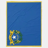 ネバダ州旗プリントパトリオット フリースブランケット (正面)