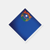 ネバダ州旗紙パーティーナプキンス スタンダードカクテルナプキン (角)