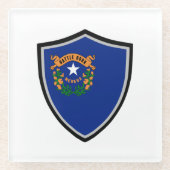 ネバダ州旗 ガラスコースター (正面)